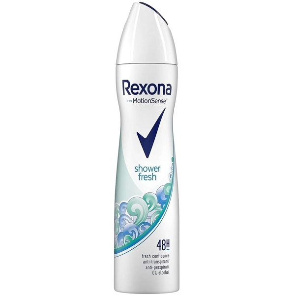 اسپری ضد تعریق زنانه رکسونا اصل مدل شاور فرش 48ساعته 200 میل | Rexona Antiperspirant MotionSense shower fresh 48H 200ml